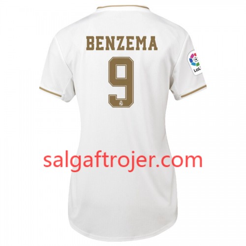 Real Madrid Fodboldtrøjer Karim Benzema 9 Dame Hjemmebanesæt 2019/20 Kort ærmer Real Madrid Fodboldtrøjer Karim Benzema 9 Dame Hjemmebanesæt 2019/20 Kort ærmer